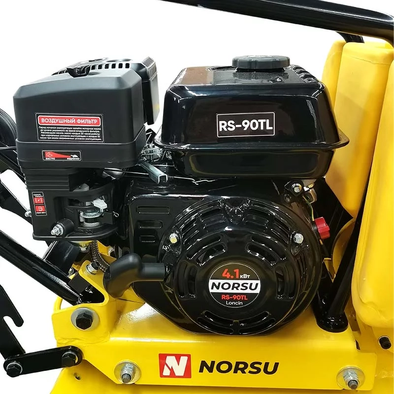 Виброплита бензиновая прямого хода NORSU RF-90TL (колесный комплект, бак для воды)