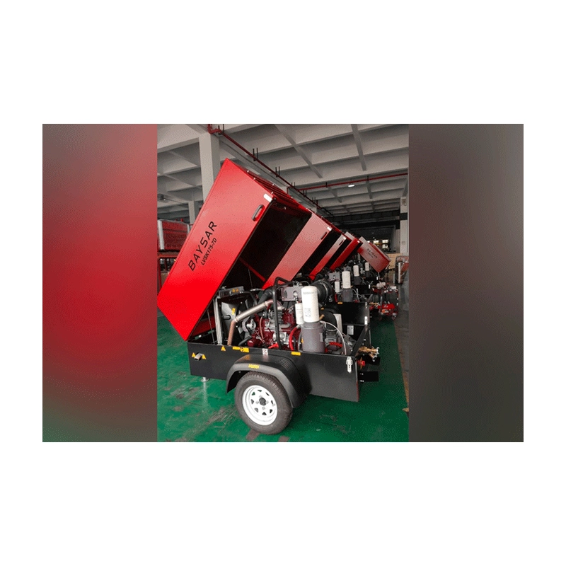 Дизельный компрессор BAYSAR LVSK 175-7D на шасси