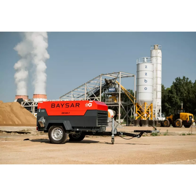 Дизельный компрессор BAYSAR DS185-7 на шасси