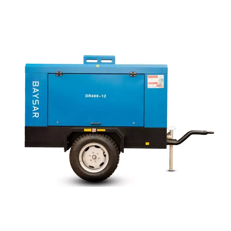 Дизельный передвижной компрессор BAYSAR DR400-12 на шасси