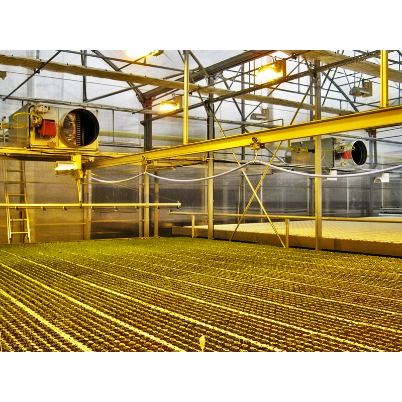 Подвесной нагреватель воздуха непрямого нагрева BIEMMEDUE FARM 235 М строительная версия (в сборе с горелкой + адаптер 1-ходовой + комплект тележки)