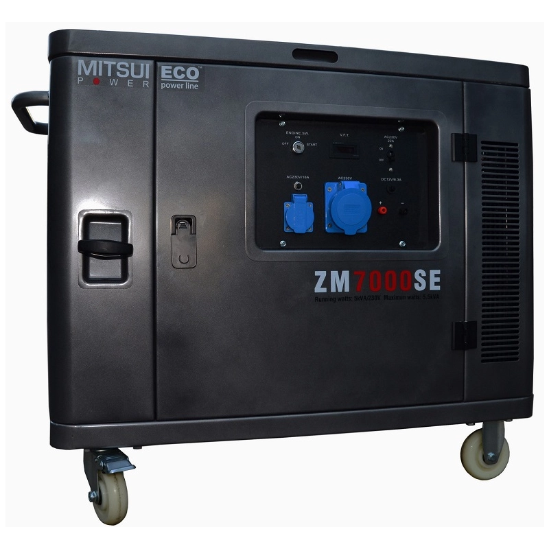Бензиновый генератор Mitsui Power ZM 7000 SE в кожухе