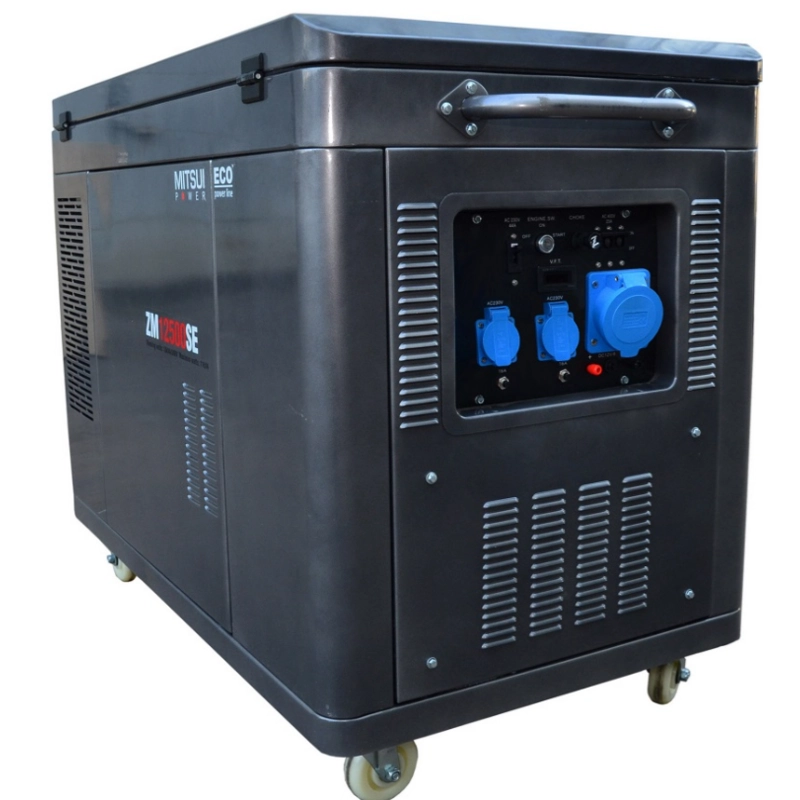Бензиновый генератор Mitsui Power ZM 12500 SE в кожухе