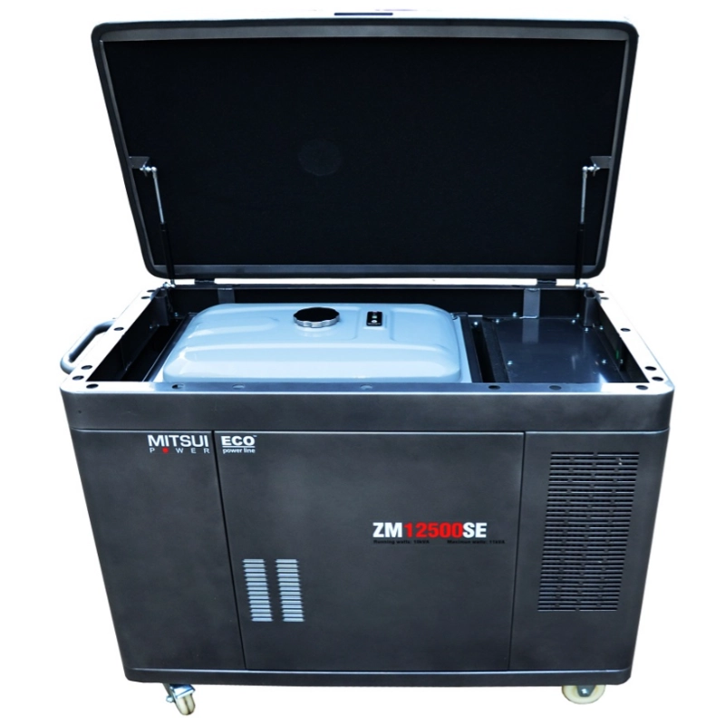 Бензиновый генератор Mitsui Power ZM 12500 SE в кожухе