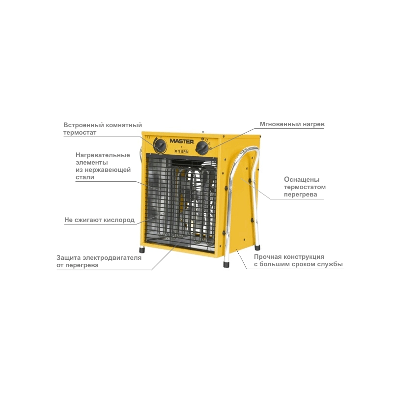 Электрический тепловентилятор MASTER B 9 EPB
