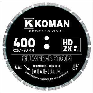 Диск алмазный Koman 400-0116 400 мм