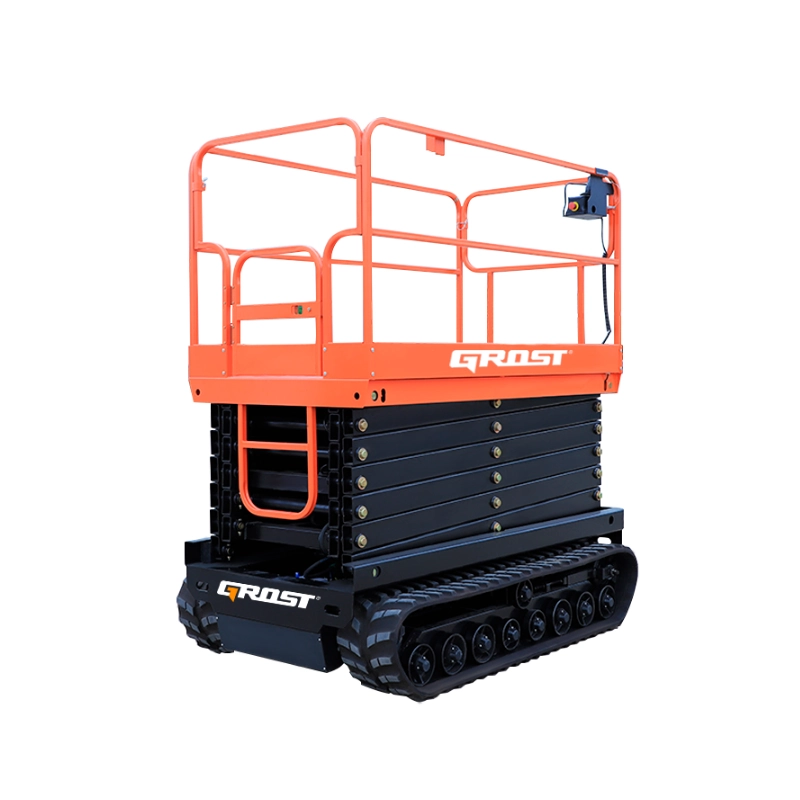 Tower Caterpillar 320-9 самоходный гусиничный подъемник ножничного типа управляемый с платформы