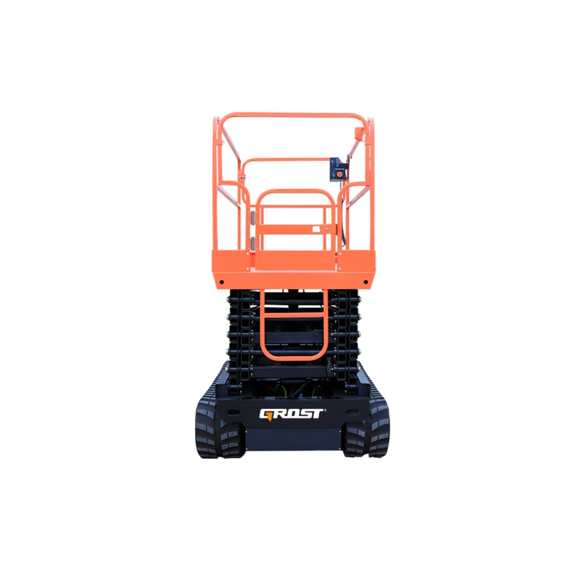 Tower Caterpillar 320-9 самоходный гусиничный подъемник ножничного типа управляемый с платформы