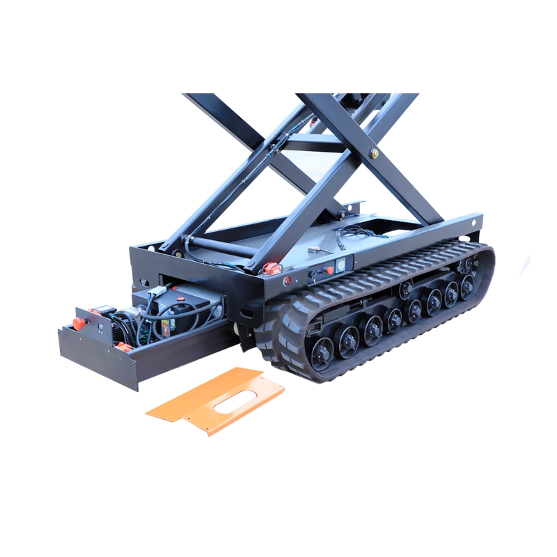 Tower Caterpillar 320-9 самоходный гусиничный подъемник ножничного типа управляемый с платформы