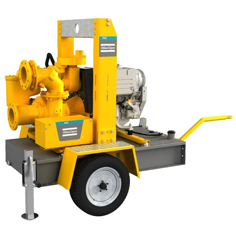 Мотопомпа дизельная Atlas Copco PAS 100MF 250 FKL17 G11 V20 TRAILER